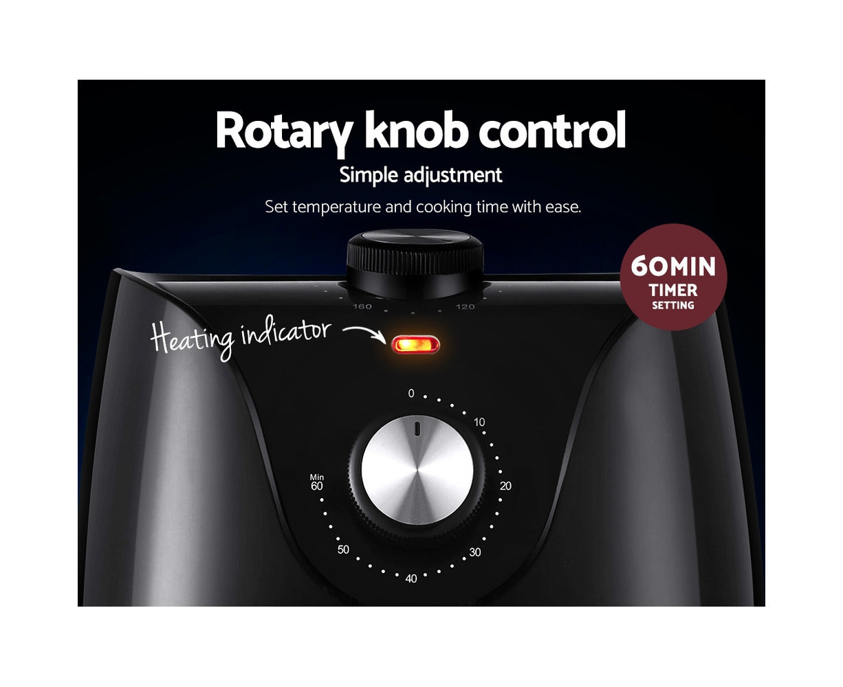 Air Fryer 2.5L Knob Fryers