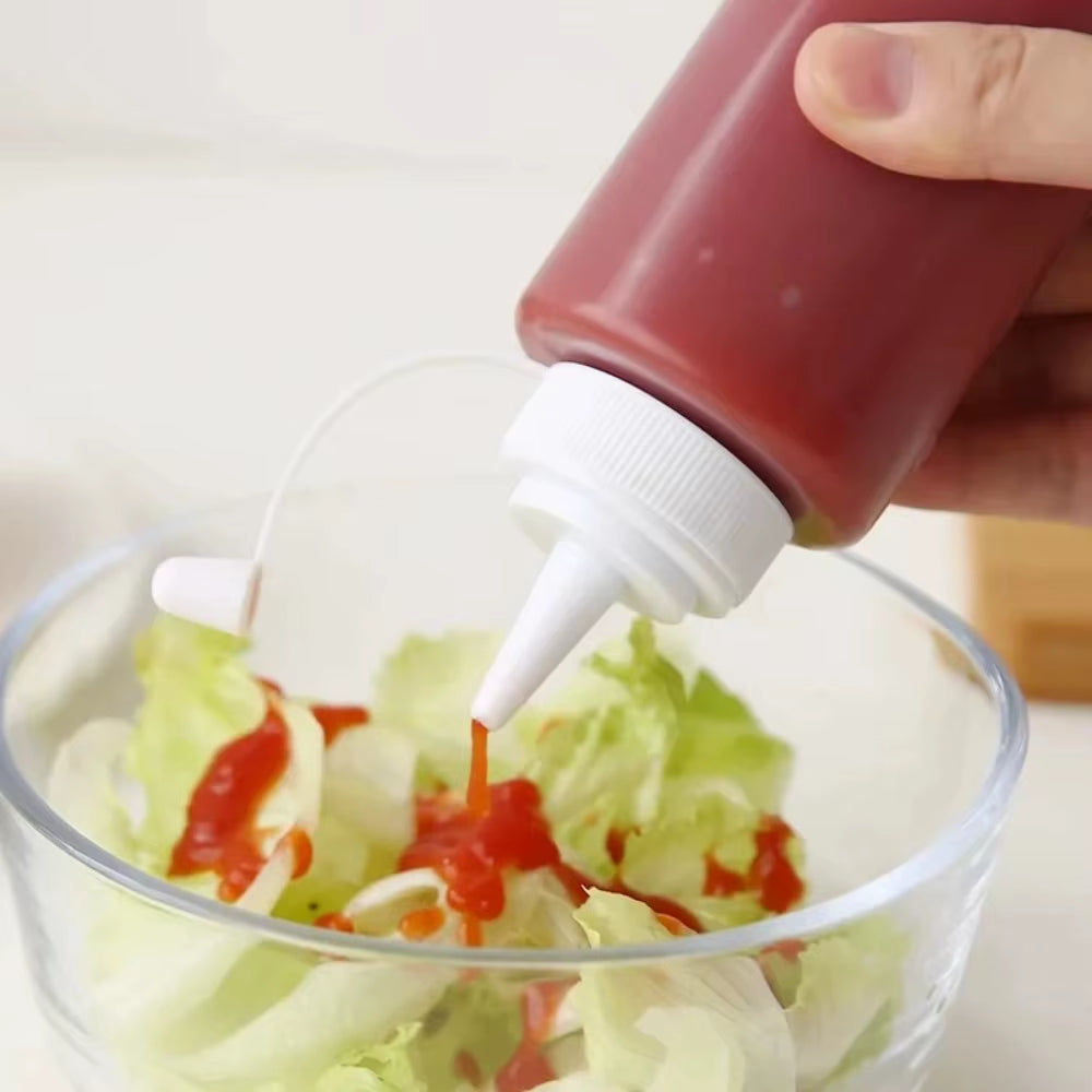 Sharp-Nosed Squeeze Sauce Bottle Tomato Sauce Bottle Salad Dressing Squeeze Bottle Squeeze Bottles Kitchen Utensils Bottles