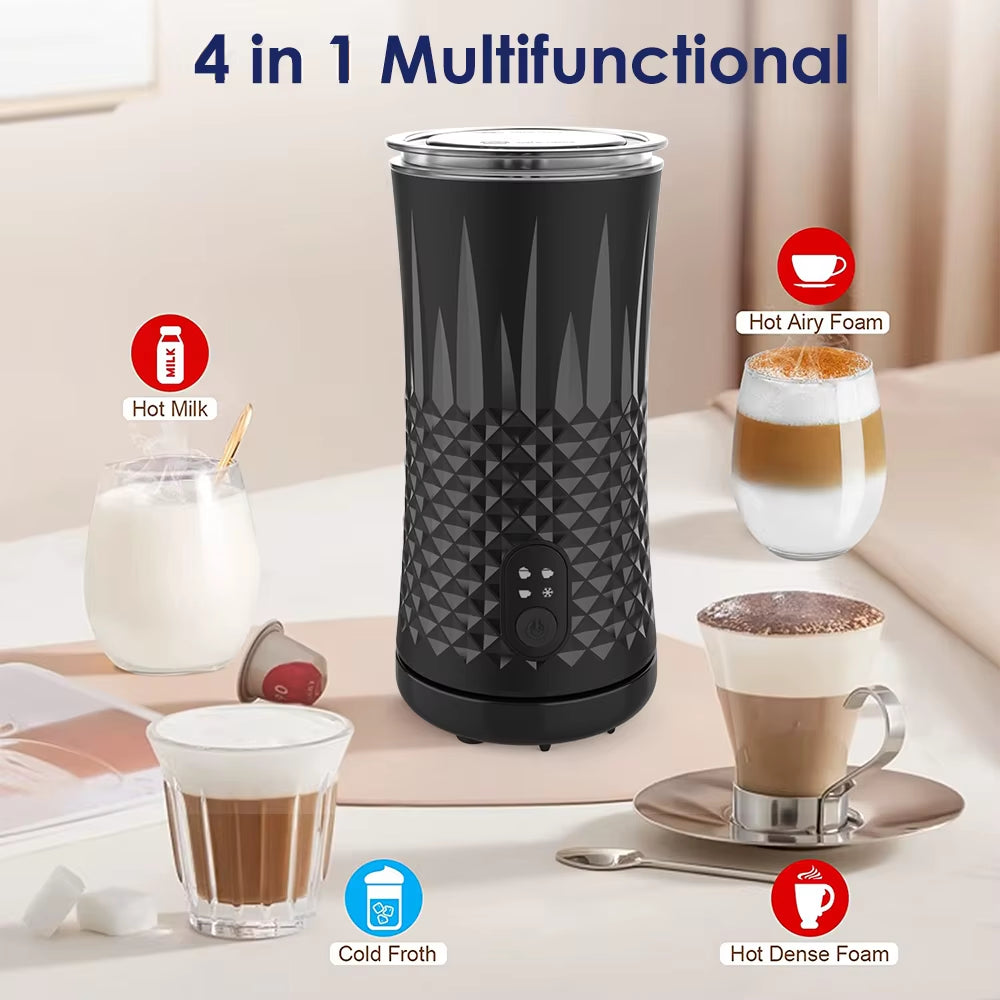 Fully Automatic Milk Frother Electric Hot and Cold for Making Latte Cappuccino Coffee Frothing Foamer Kitchen Appliances 400W