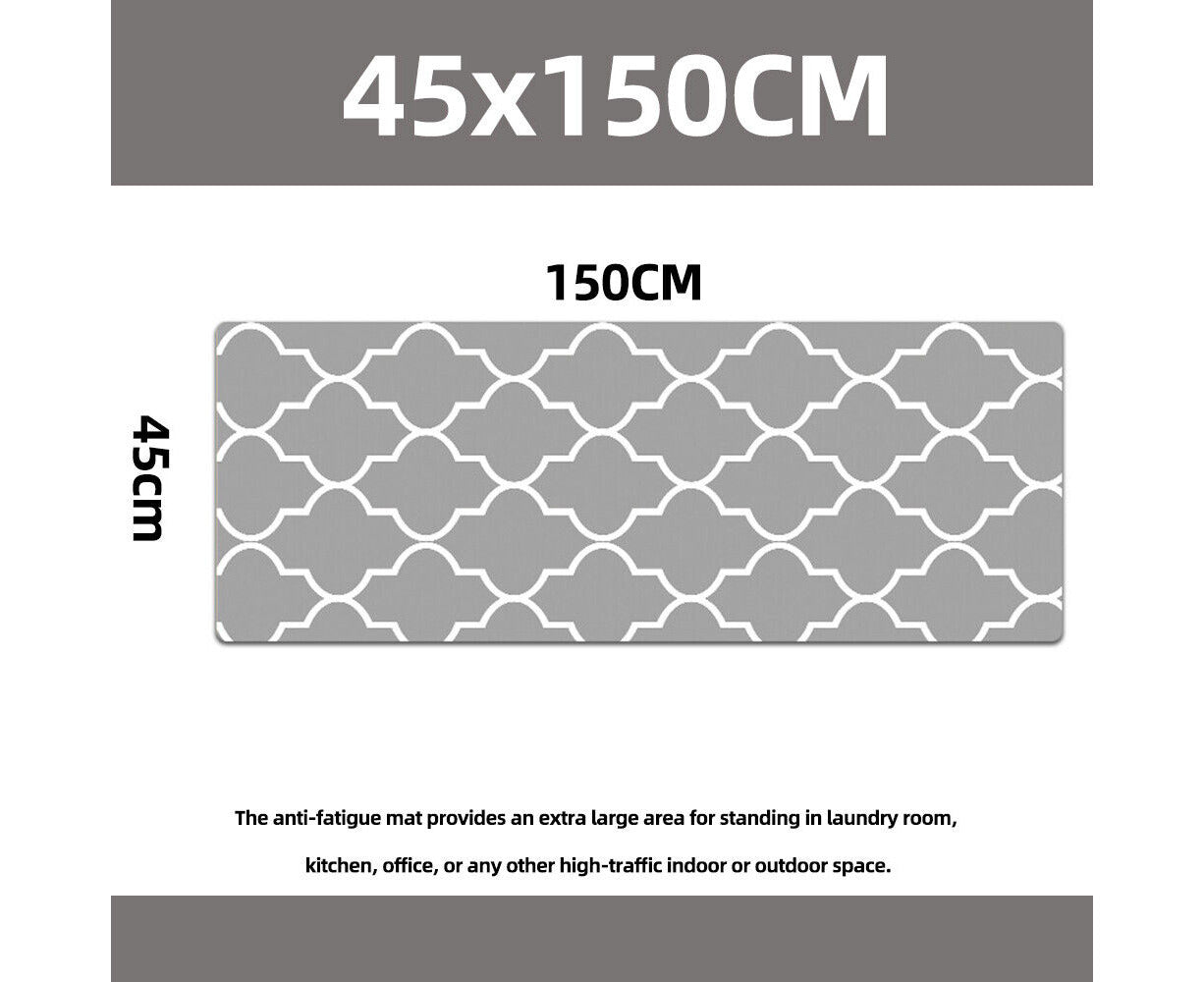 45X150CM Kitchen Door Floor Mat Non-Slip Waterproof Home Rug Carpet Anti-Oil Easy Clean