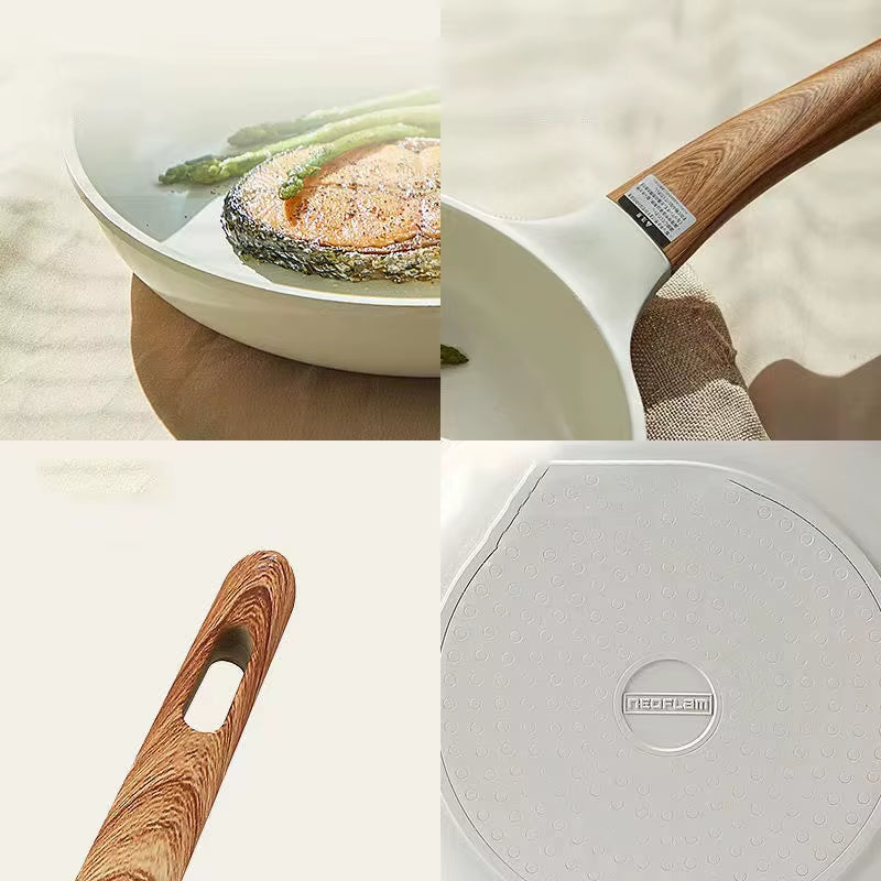 Ceramic Wok Frying Pot Pans Breakfast Maker Thickened Omelet Pan Non Stick Egg Pancake Steak Cooking Skillet Ham Pans Cookware