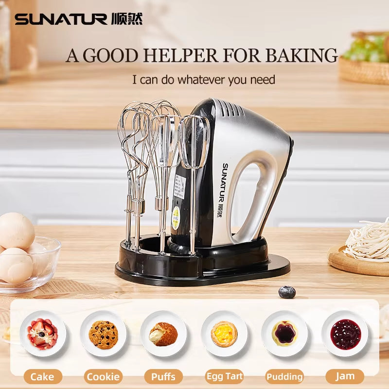 Hand Mixer 110-240V Blender 300W Electric Food Processor 3 in 1 Mixer Kitchen Appliances Machine Mixer for Baking