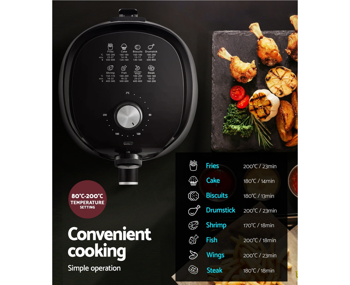 Air Fryer 2.5L Knob Fryers